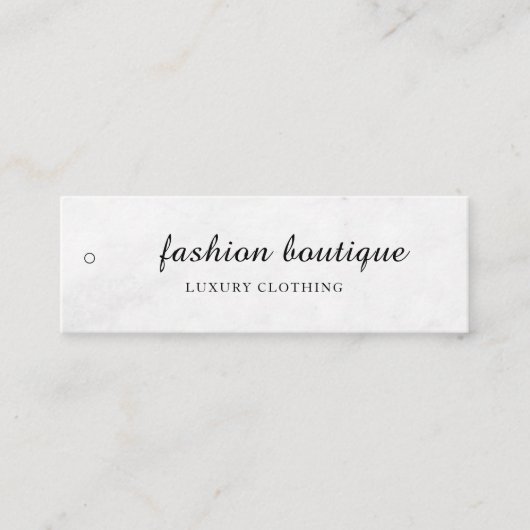 Minimalistisch Zakelijk Logo Kleding Label Hang Ta (Voorkant)