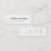 Minimalistisch Zakelijk Logo Kleding Label Hang Ta (Voorkant / Achterkant)