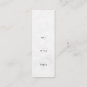 Minimalistisch Zakelijk Logo Kleding Label Hang Ta (Achterkant)