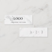 Minimalistisch Zakelijk Logo Kleding Label Hang Ta (Voorkant / Achterkant)