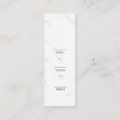 Minimalistisch Zakelijk Logo Kleding Label Hang Ta (Achterkant)