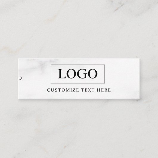 Minimalistisch Zakelijk Logo Kleding Label Hang Ta (Voorkant)