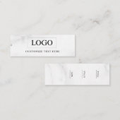 Minimalistisch Zakelijk Logo Kleding Label Hang Ta (Voorkant / Achterkant)