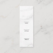 Minimalistisch Zakelijk Logo Kleding Label Hang Ta (Achterkant)