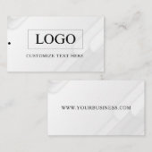 Minimalistisch Zakelijk Logo Kleding Label Hang Ta (Voorkant / Achterkant)