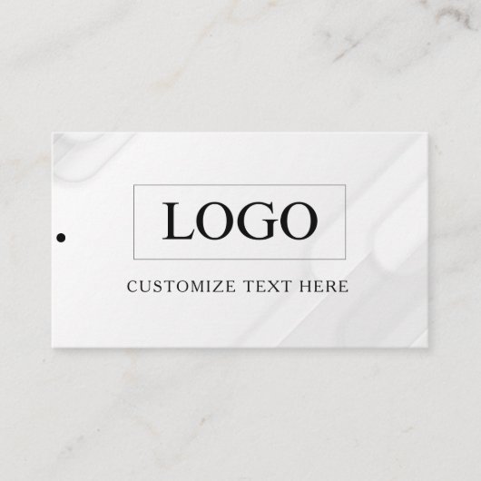 Minimalistisch Zakelijk Logo Kleding Label Hang Ta (Voorkant)
