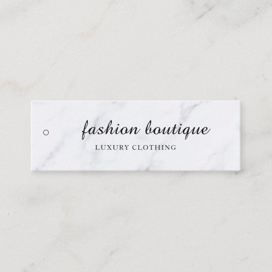 Minimalistisch Zakelijk Logo Kleding Label Hang Ta (Voorkant)