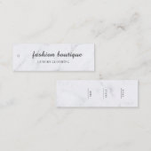 Minimalistisch Zakelijk Logo Kleding Label Hang Ta (Voorkant / Achterkant)