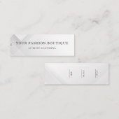 Minimalistisch Zakelijk Logo Kleding Label Hang Ta (Voorkant / Achterkant)