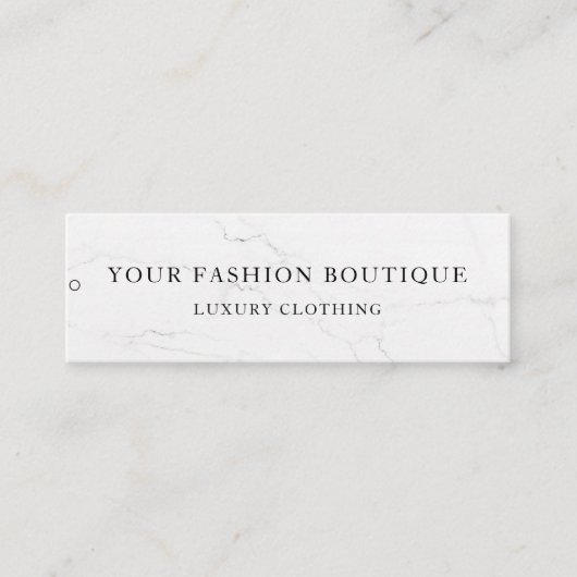 Minimalistisch Zakelijk Logo Kleding Label Hang Ta (Voorkant)