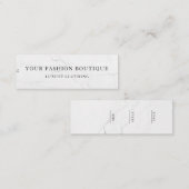 Minimalistisch Zakelijk Logo Kleding Label Hang Ta (Voorkant / Achterkant)
