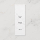 Minimalistisch Zakelijk Logo Kleding Label Hang Ta (Achterkant)