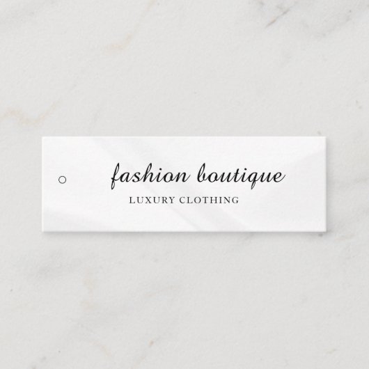Minimalistisch Zakelijk Logo Kleding Label Hang Ta (Voorkant)