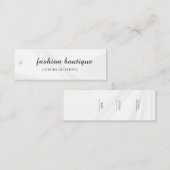 Minimalistisch Zakelijk Logo Kleding Label Hang Ta (Voorkant / Achterkant)