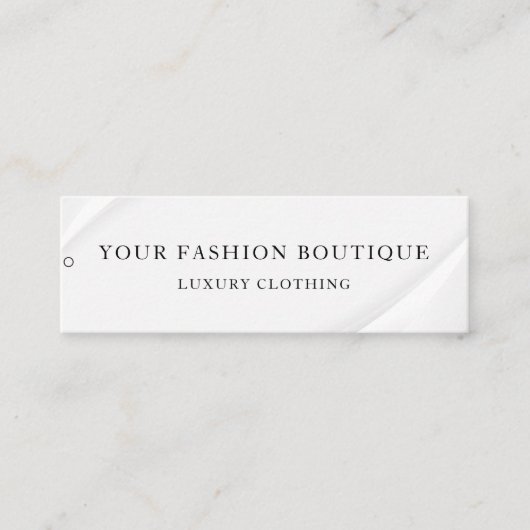 Minimalistisch Zakelijk Logo Kleding Label Hang Ta (Voorkant)