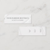 Minimalistisch Zakelijk Logo Kleding Label Hang Ta (Voorkant / Achterkant)