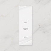 Minimalistisch Zakelijk Logo Kleding Label Hang Ta (Achterkant)