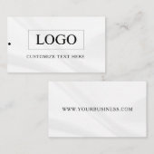 Minimalistisch Zakelijk Logo Kleding Label Hang Ta (Voorkant / Achterkant)