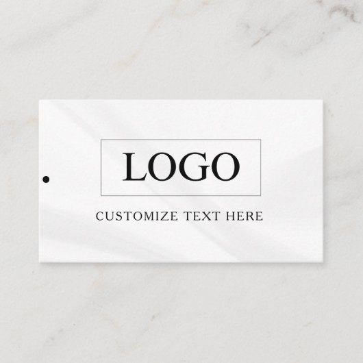 Minimalistisch Zakelijk Logo Kleding Label Hang Ta (Voorkant)