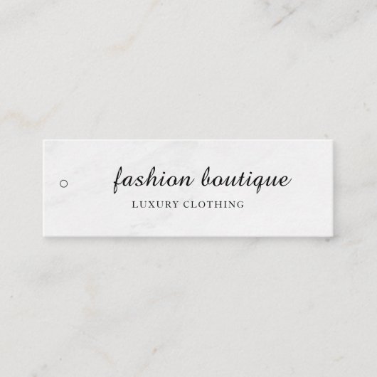 Minimalistisch Zakelijk Logo Kleding Label Hang Ta (Voorkant)