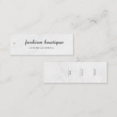 Minimalistisch Zakelijk Logo Kleding Label Hang Ta (Voorkant / Achterkant)