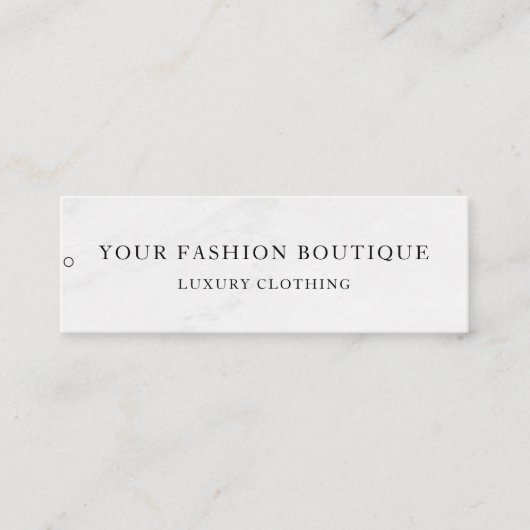 Minimalistisch Zakelijk Logo Kleding Label Hang Ta (Voorkant)