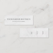 Minimalistisch Zakelijk Logo Kleding Label Hang Ta (Voorkant / Achterkant)