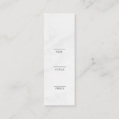 Minimalistisch Zakelijk Logo Kleding Label Hang Ta (Achterkant)