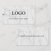 Minimalistisch Zakelijk Logo Kleding Label Hang Ta (Voorkant / Achterkant)