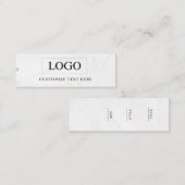 Minimalistisch Zakelijk Logo Kleding Label Hang Ta (Voorkant / Achterkant)