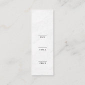 Minimalistisch Zakelijk Logo Kleding Label Hang Ta (Achterkant)