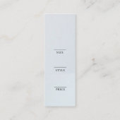 Minimalistisch Zakelijk Logo Kleding Label Hang Ta (Achterkant)