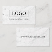 Minimalistisch Zakelijk Logo Kleding Label Hang Ta (Voorkant / Achterkant)
