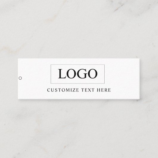 Minimalistisch Zakelijk Logo Kleding Label Hang Ta (Voorkant)