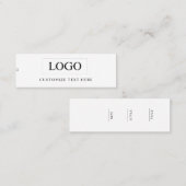 Minimalistisch Zakelijk Logo Kleding Label Hang Ta (Voorkant / Achterkant)