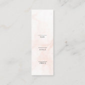 Minimalistisch Zakelijk Logo Kleding Label Hang Ta (Achterkant)
