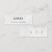 Minimalistisch Zakelijk Logo Kleding Label Hang Ta (Voorkant / Achterkant)