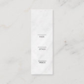 Minimalistisch Zakelijk Logo Kleding Label Hang Ta (Achterkant)