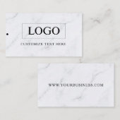 Minimalistisch Zakelijk Logo Kleding Label Hang Ta (Voorkant / Achterkant)