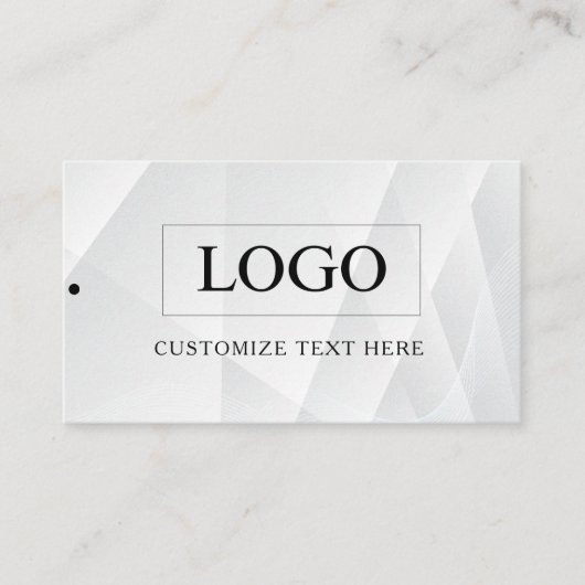 Minimalistisch Zakelijk Logo Kleding Label Hang Ta (Voorkant)