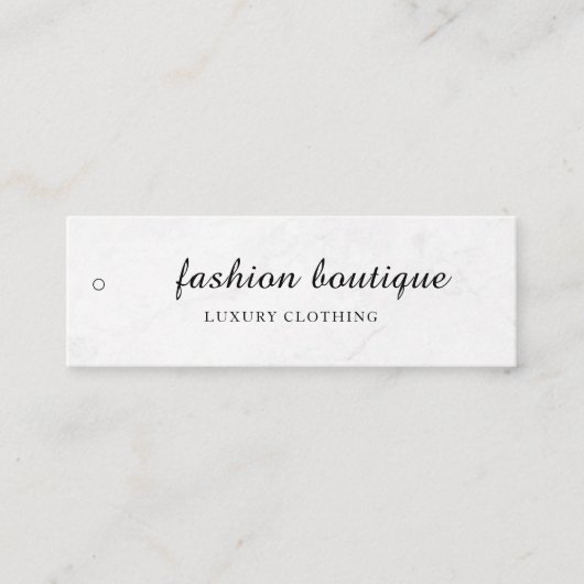 Minimalistisch Zakelijk Logo Kleding Label Hang Ta (Voorkant)