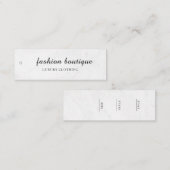 Minimalistisch Zakelijk Logo Kleding Label Hang Ta (Voorkant / Achterkant)