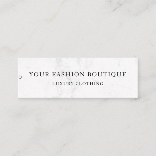 Minimalistisch Zakelijk Logo Kleding Label Hang Ta (Voorkant)