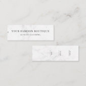 Minimalistisch Zakelijk Logo Kleding Label Hang Ta (Voorkant / Achterkant)