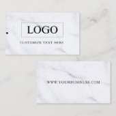 Minimalistisch Zakelijk Logo Kleding Label Hang Ta (Voorkant / Achterkant)