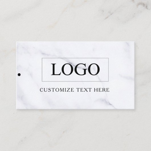 Minimalistisch Zakelijk Logo Kleding Label Hang Ta (Voorkant)