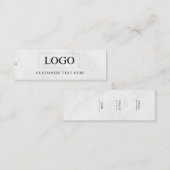 Minimalistisch Zakelijk Logo Kleding Label Hang Ta (Voorkant / Achterkant)