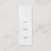 Minimalistisch Zakelijk Logo Kleding Label Hang Ta (Achterkant)