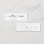 Minimalistisch Zakelijk Logo Kleding Label Hang Ta (Voorkant / Achterkant)