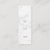 Minimalistisch Zakelijk Logo Kleding Label Hang Ta (Achterkant)